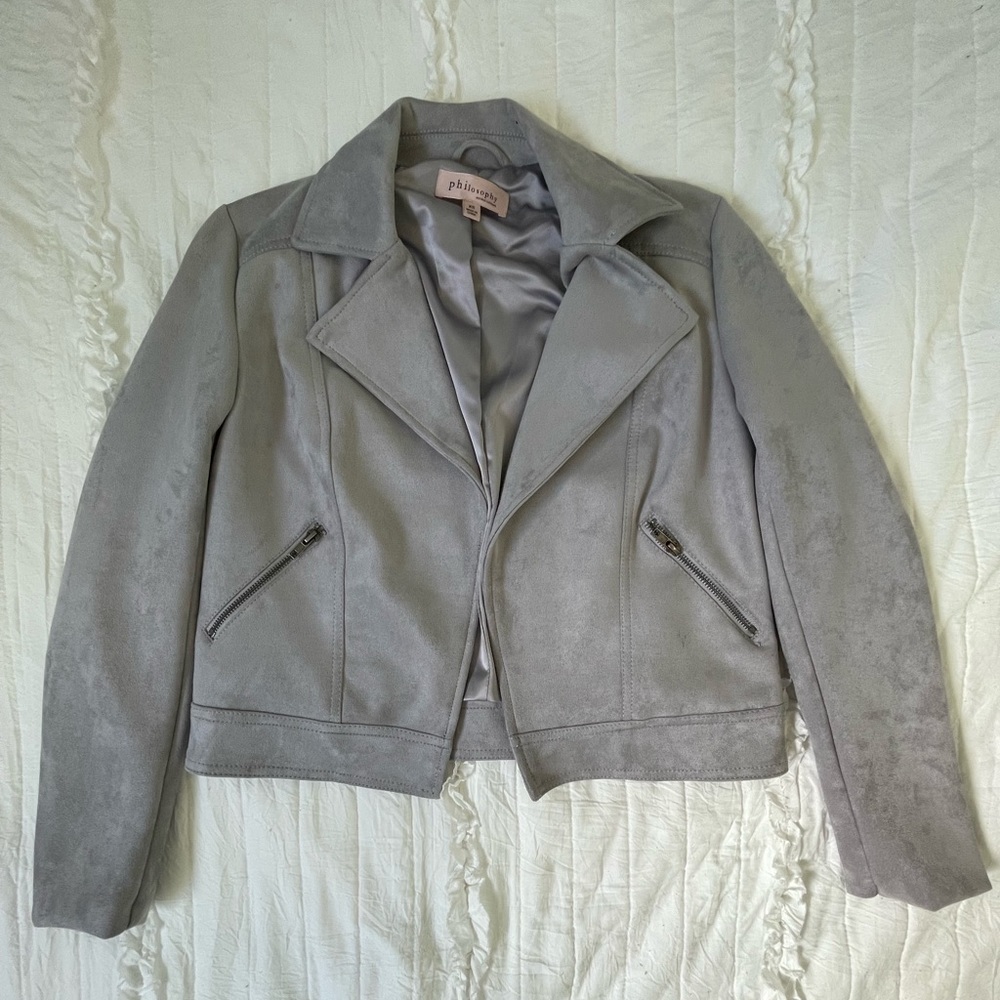 Grey Suede Jacket